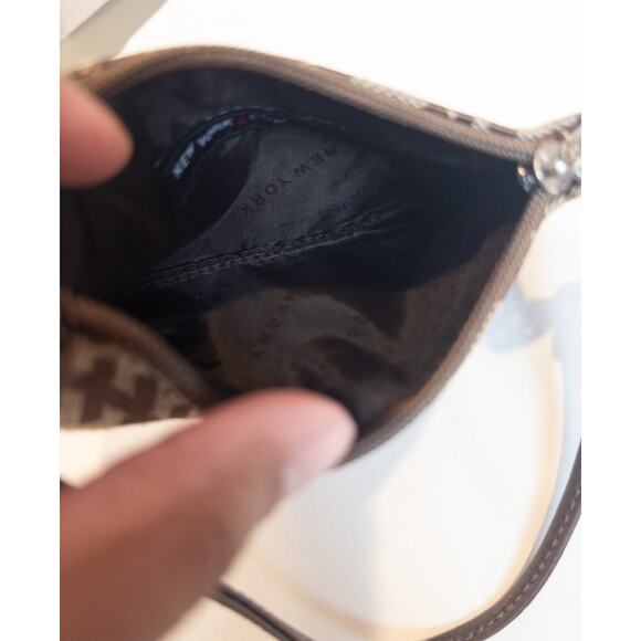 Vintage Y2K New York & Company Logo Leather Wristlet - Picture 3 of 4